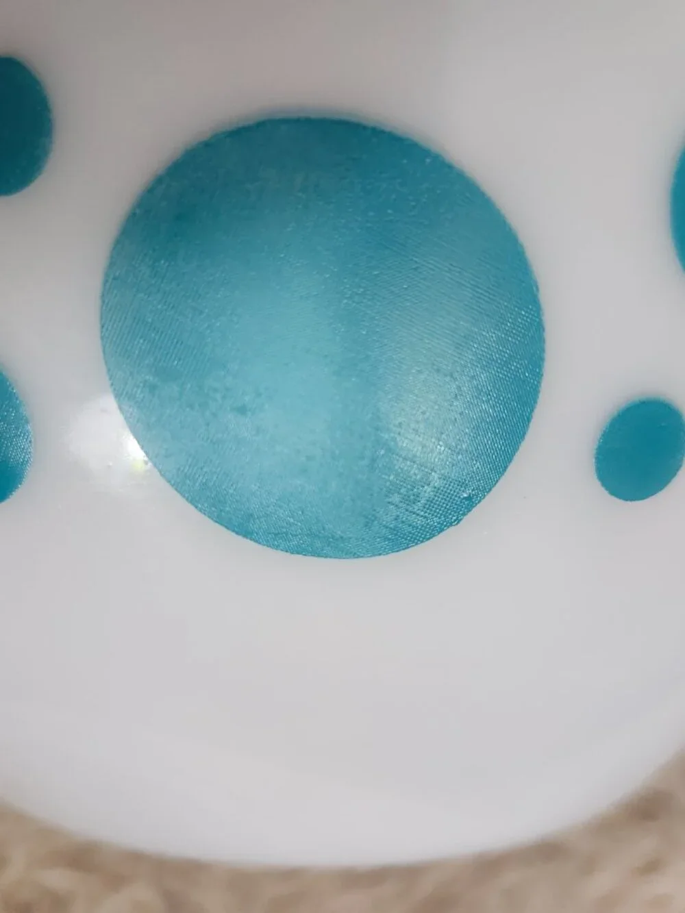 Hazel Atlas polka dot mixing bowls